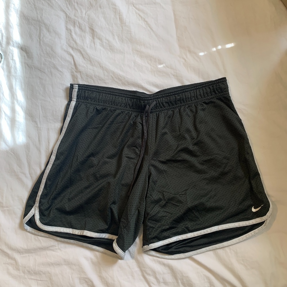 Nike grey mesh shorts size large